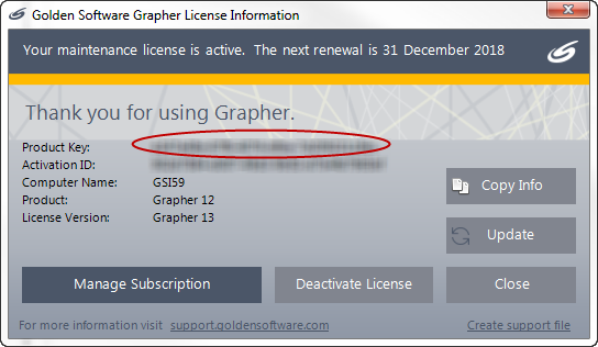 License Info 2